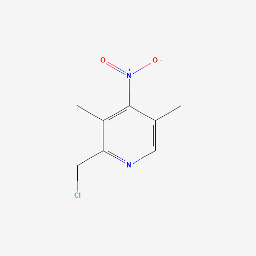 2-CHLOROMETHYL-3,5-DIMETHYL-4-NITROPYRIDINE chemical structure 2-CHLOROMETHYL-3,5-DIMETHYL-4-NITROPYRIDINE (CAS: 153476-68-7) - Chemical Structure and Molecular Formula