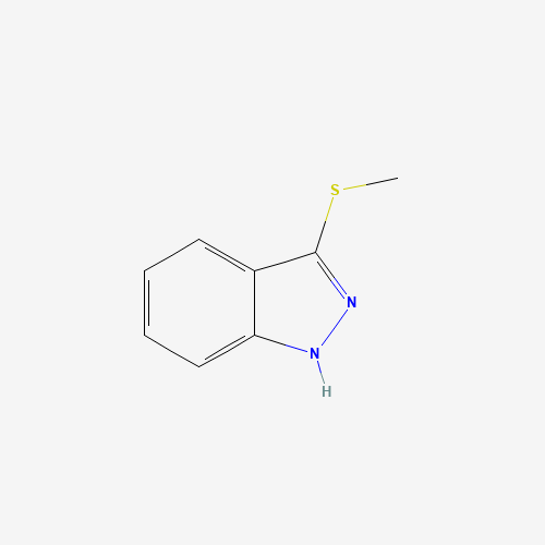 3-(METHYLTHIO)-1H-INDAZOLE (CAS: 1040502-51-9) - Chemical Structure and Molecular Formula 