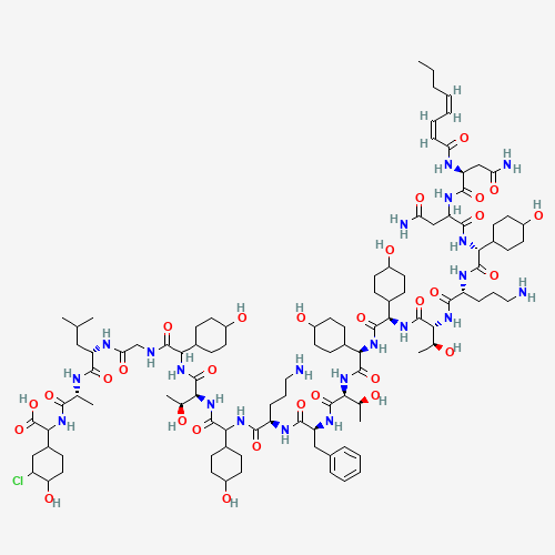 Ramoplanin (CAS: 76168-82-6) - Chemical Structure and Molecular Formula 