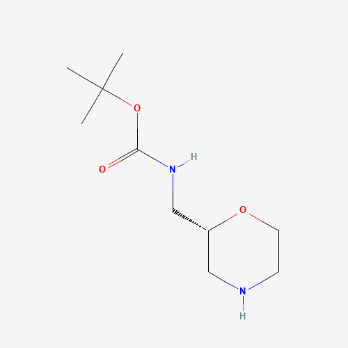 (R)-2-N-Boc-aminomethylmorpholine (CAS: 186202-57-3) - Chemical Structure and Molecular Formula 