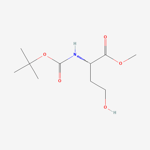 N-Boc-L-homoserine Methyl Ester (CAS: 120042-11-7) - Chemical Structure and Molecular Formula 