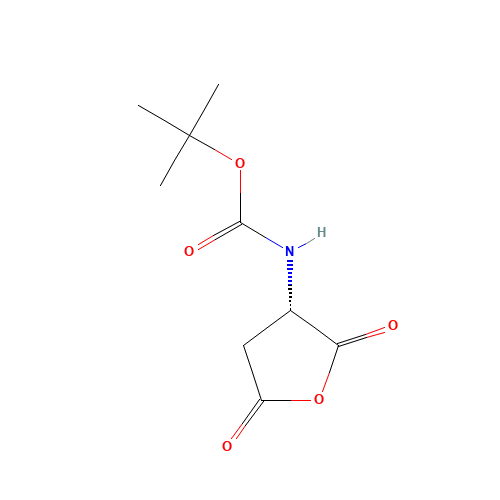 Boc-L-aspartic anhydride (CAS: 30750-74-4) - Chemical Structure and Molecular Formula 