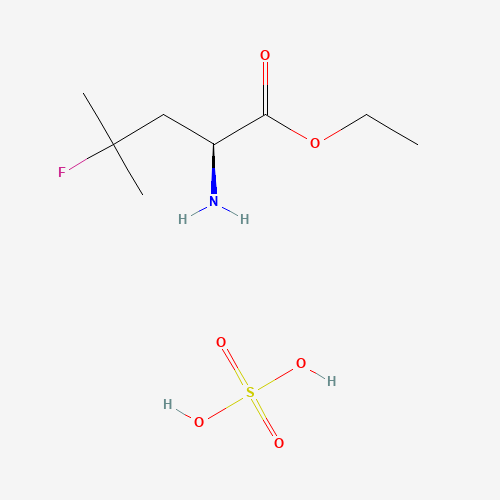 L-Leucine, 4-fluoro-, ethyl ester, sulfate (1:1) chemical structure L-Leucine, 4-fluoro-, ethyl ester, sulfate (1:1) (CAS: 848949-85-9) - Chemical Structure and Molecular Formula