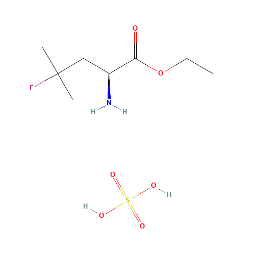 L-Leucine, 4-fluoro-, ethyl ester, sulfate (1:1) (CAS: 848949-85-9) - Chemical Structure and Molecular Formula 