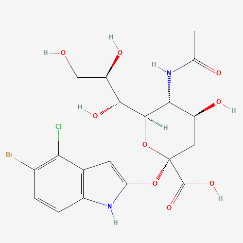 5-BROMO-4-CHLOROINDOL-3-YL-5-ACETAMIDO-3,5-DIDEOXY-ALPHA-D-GLYCERO-D-GALACTO 2-NONULOPYRANOSIDONIC ACID AMMONIUM (CAS: 265979-52-0) - Related Chemical Product