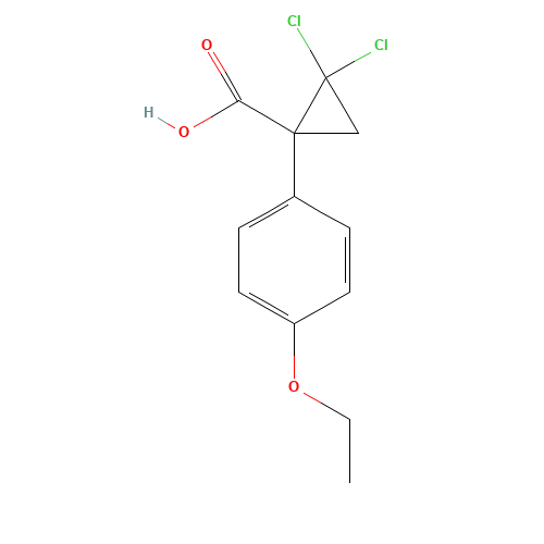 2,2-Dichloro-1-(4-ethyoxy phenyl)cy-clopropane carboxylic acid (CAS: 63935-26-2) - Related Chemical Product