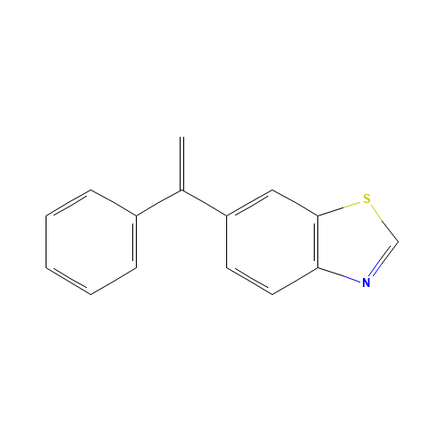 6-(1-Phenylvinyl)-1,3-benzothiazole (CAS: 1189704-93-5) - Chemical Structure and Molecular Formula 