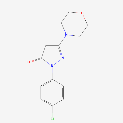 2-(4-Chlorophenyl)-5-(4-morpholinyl)-1,2-dihydro-3H-pyrazol-3-one (CAS: 92026-67-0) - Related Chemical Product