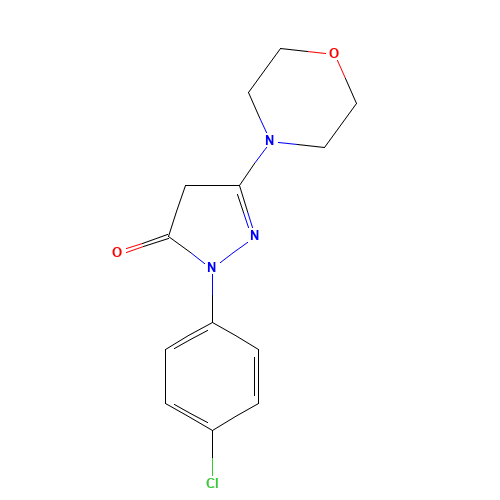 2-(4-Chlorophenyl)-5-(4-morpholinyl)-1,2-dihydro-3H-pyrazol-3-one (CAS: 92026-67-0) - Related Chemical Product