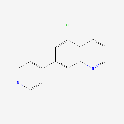 1,6-naphthyridine, 5-chloro-7-(4-pyridinyl)- (CAS: 1211595-82-2) - Chemical Structure and Molecular Formula 