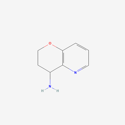 3,4-Dihydro-2H-pyrano[3,2-b]pyridin-4-amine (CAS: 502612-49-9) - Chemical Structure and Molecular Formula 
