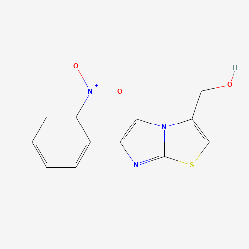 Imidazo[2,1-b]thiazole-3-methanol, 6-(2-nitrophenyl)- (CAS: 925437-85-0) - Chemical Structure and Molecular Formula 