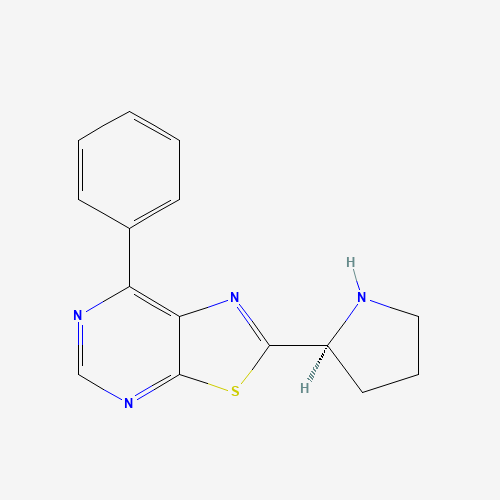7-Phenyl-2-[(2S)-2-pyrrolidinyl][1,3]thiazolo[5,4-d]pyrimidine (CAS: 950224-93-8) - Related Chemical Product