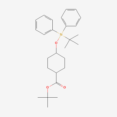 2-Methyl-2-propanyl 4-{[(2-methyl-2-propanyl)(diphenyl)silyl]oxy}cyclohexanecarboxylate (CAS: 1010086-31-3) - Related Chemical Product