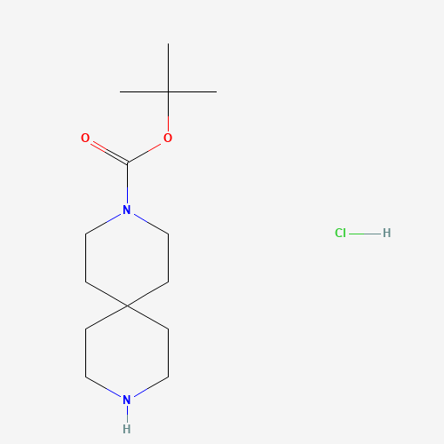 tert-Butyl-3,9-diazaspiro[5.5]undecan-3-carboxylathydrochlorid(1:1) (CAS: 236406-47-6) - Related Chemical Product