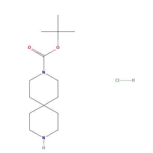 tert-Butyl-3,9-diazaspiro[5.5]undecan-3-carboxylathydrochlorid(1:1) (CAS: 236406-47-6) - Related Chemical Product