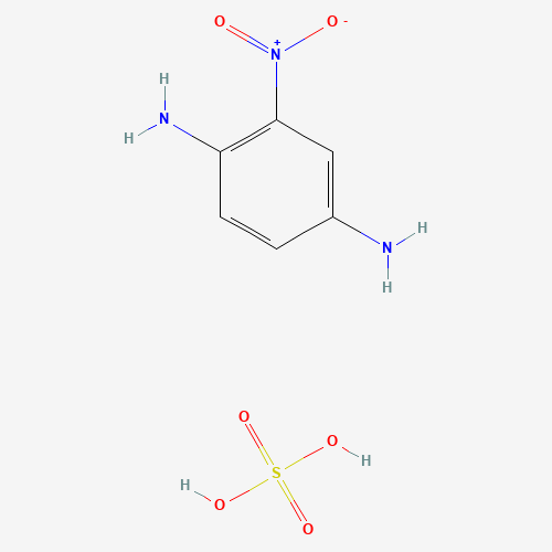 2-Nitro-1,4-benzenediamine sulfate (CAS: 68239-83-8) - Chemical Structure and Molecular Formula 