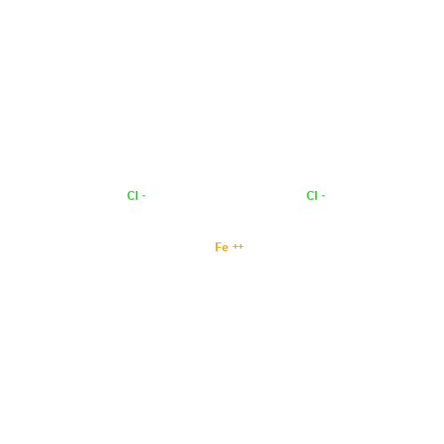 Ferrous chloride (CAS: 7758-94-3) - Chemical Structure and Molecular Formula 
