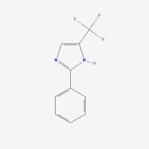 2-Phenyl-4-(trifluoromethyl)-1H-imidazole (CAS: 33469-36-2) - Chemical Structure and Molecular Formula 