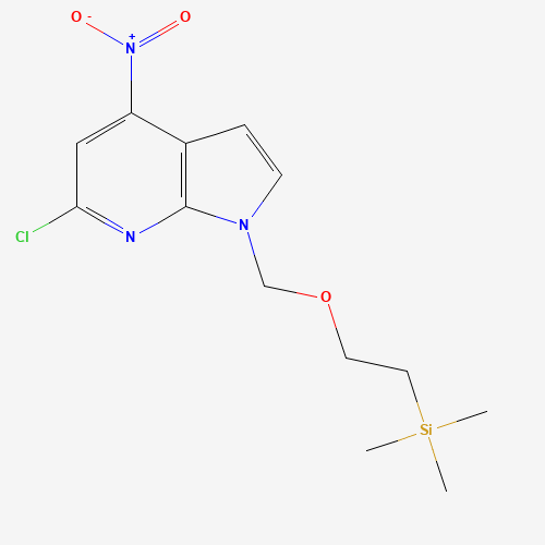6-Chloro-4-nitro-1-{[2-(trimethylsilyl)ethoxy]methyl}-1H-pyrrolo[2,3-b]pyridine (CAS: 869335-22-8) - Related Chemical Product