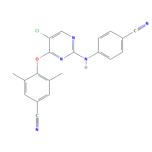 4-({5-Chloro-2-[(4-cyanophenyl)amino]-4-pyrimidinyl}oxy)-3,5-dimethylbenzonitrile (CAS: 269055-05-2) - Related Chemical Product