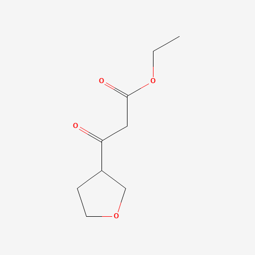 Ethyl 3-oxo-3-(tetrahydro-3-furanyl)propanoate (CAS: 324570-25-4) - Chemical Structure and Molecular Formula 