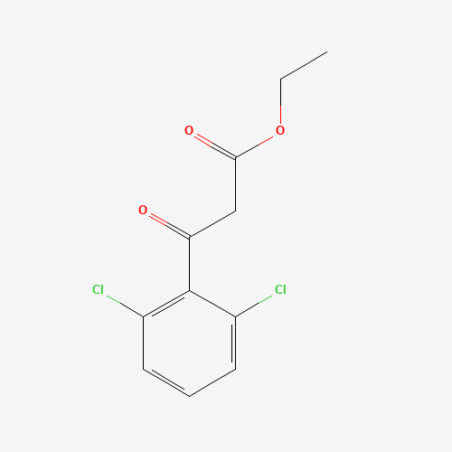 Ethyl 3-(2,6-dichlorophenyl)-3-oxopropanoate (CAS: 72835-87-1) - Chemical Structure and Molecular Formula 