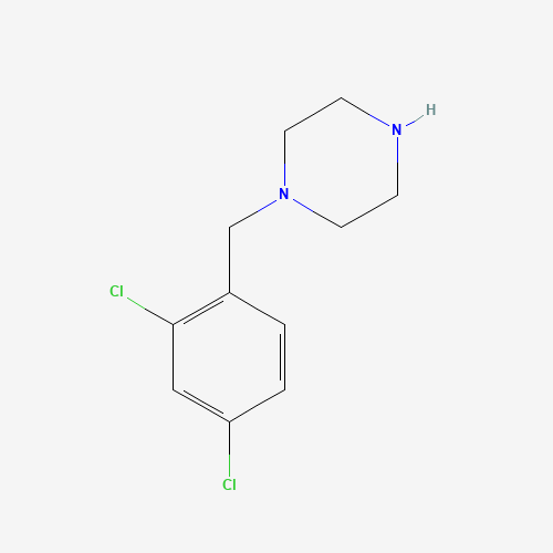 1-(2,4-Dichlorobenzyl)piperazine (CAS: 51619-56-8) - Chemical Structure and Molecular Formula 