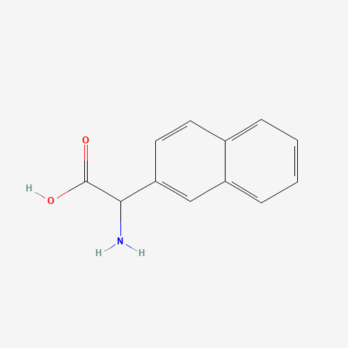 Amino(2-naphthyl)acetic acid (CAS: 33741-78-5) - Chemical Structure and Molecular Formula 