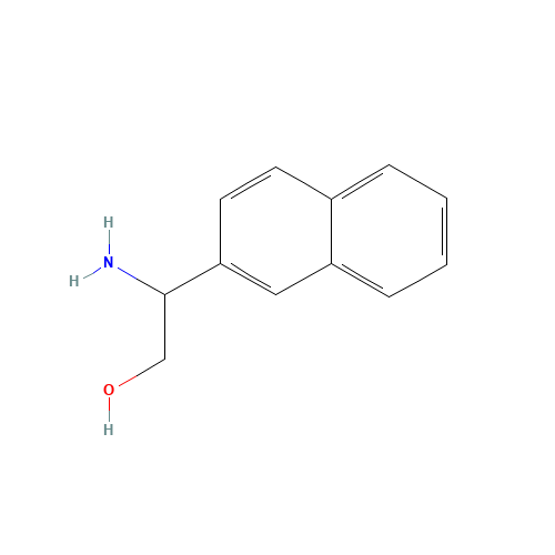 2-Amino-2-(2-naphthyl)ethanol (CAS: 153875-87-7) - Chemical Structure and Molecular Formula 