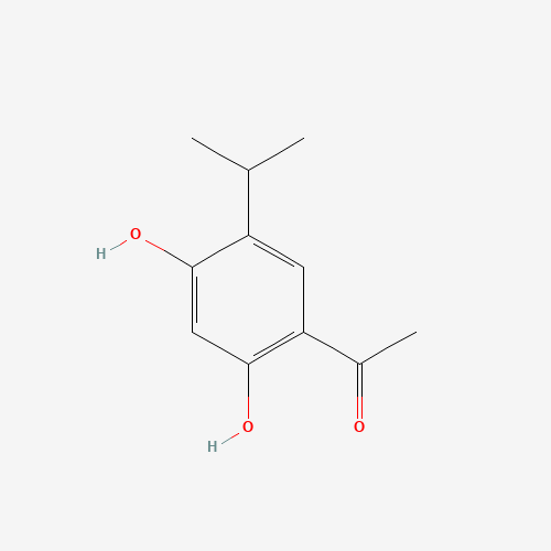 1-(2,4-Dihydroxy-5-isopropylphenyl)ethanone (CAS: 747414-17-1) - Chemical Structure and Molecular Formula 