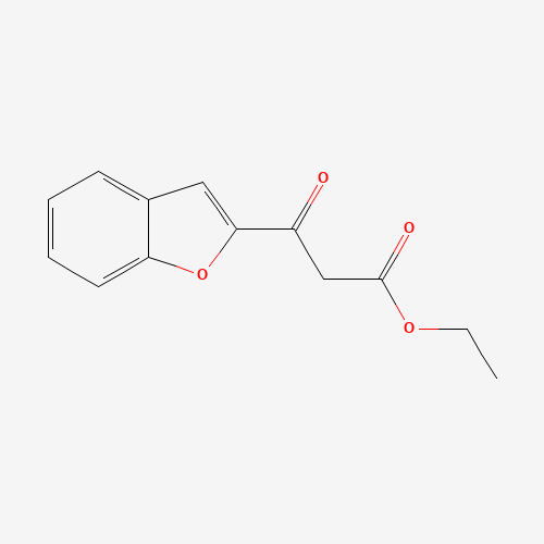 Ethyl 3-(1-benzofuran-2-yl)-3-oxopropanoate (CAS: 78917-44-9) - Chemical Structure and Molecular Formula 