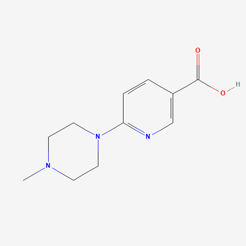 6-(4-Methyl-1-piperazinyl)nicotinic acid (CAS: 132521-70-1) - Chemical Structure and Molecular Formula 