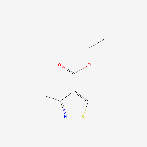 Ethyl 3-methyl-1,2-thiazole-4-carboxylate chemical structure Ethyl 3-methyl-1,2-thiazole-4-carboxylate (CAS: 15901-51-6) - Chemical Structure and Molecular Formula