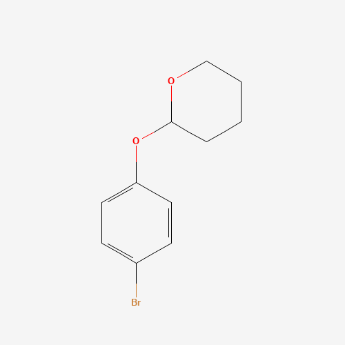 2-(4-Bromophenoxy)tetrahydro-2H-pyran (CAS: 36603-49-3) - Chemical Structure and Molecular Formula 