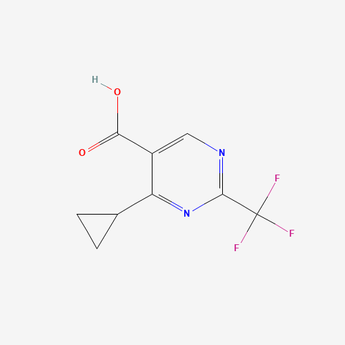 4-Cyclopropyl-2-(trifluoromethyl)pyrimidine-5-carboxylic acid (CAS: 914201-19-7) - Chemical Structure and Molecular Formula 