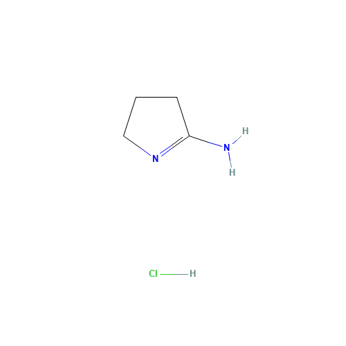 3,4-Dihydro-2H-pyrrol-5-amine hydrochloride (CAS: 7544-75-4) - Chemical Structure and Molecular Formula 