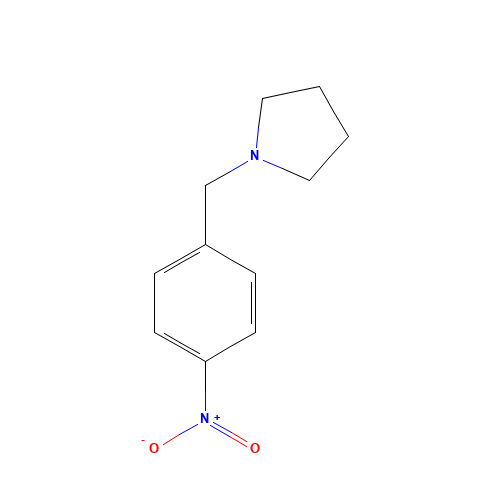 1-(4-nitrobenzyl)pyrrolidine (CAS: 133851-67-9) - Chemical Structure and Molecular Formula 