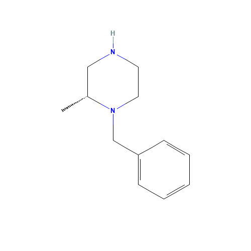 1-Benzyl-2-methylpiperazine (CAS: 174671-42-2) - Chemical Structure and Molecular Formula 