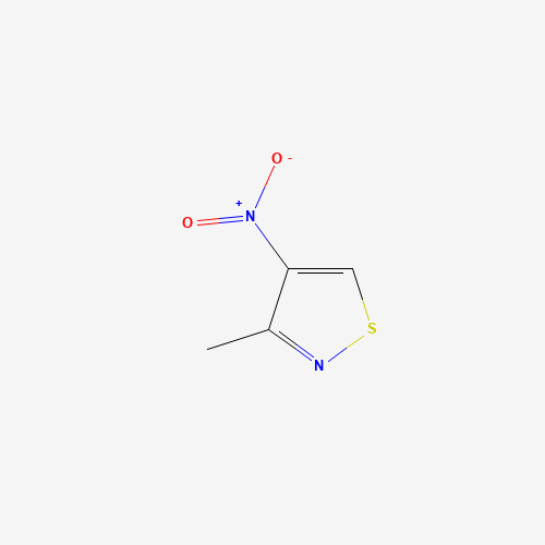 3-Methyl-4-nitro-1,2-thiazole (CAS: 1073-18-3) - Chemical Structure and Molecular Formula 