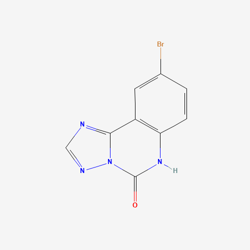 9-bromo-6H-[1,2,4]triazolo[1,5-c]quinazolin-5-one (CAS: 882517-92-2) - Chemical Structure and Molecular Formula 