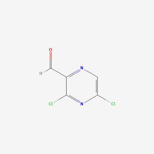 3,5-Dichloropyrazine-2-carbaldehyde (CAS: 136866-27-8) - Chemical Structure and Molecular Formula 