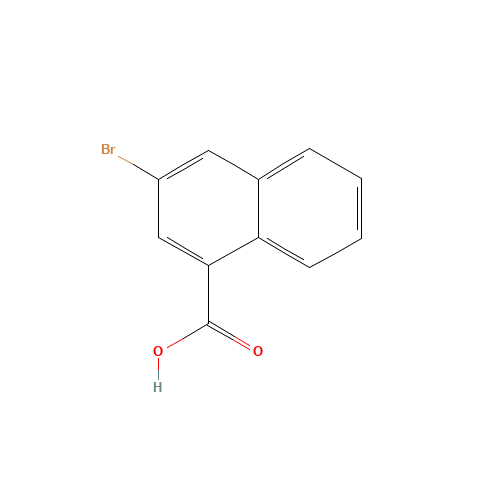 3-Bromo-1-naphthoic acid (CAS: 16726-66-2) - Chemical Structure and Molecular Formula 