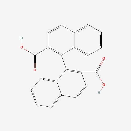 1,1'-binaphthyl-2,2'-dicarboxylic acid chemical structure 1,1'-binaphthyl-2,2'-dicarboxylic acid (CAS: 18531-96-9) - Chemical Structure and Molecular Formula