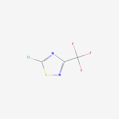 5-Chloro-3-(trifluoromethyl)-1,2,4-thiadiazole chemical structure 5-Chloro-3-(trifluoromethyl)-1,2,4-thiadiazole (CAS: 672-35-5) - Chemical Structure and Molecular Formula