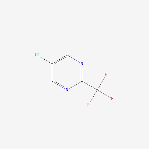 5-Chloro-2-(trifluoromethyl)pyrimidine (CAS: 845618-08-8) - Chemical Structure and Molecular Formula 