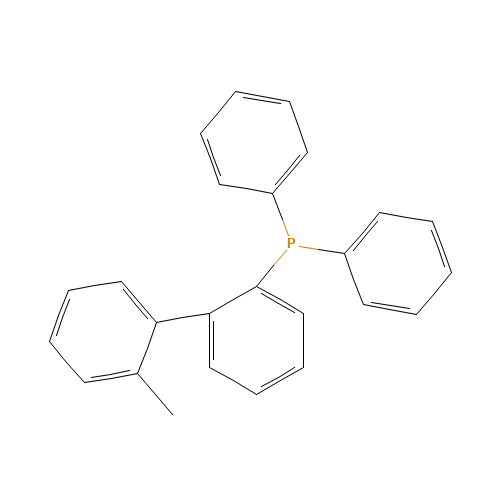 (2'-Methyl-2-biphenylyl)(diphenyl)phosphine (CAS: 402822-72-4) - Chemical Structure and Molecular Formula 