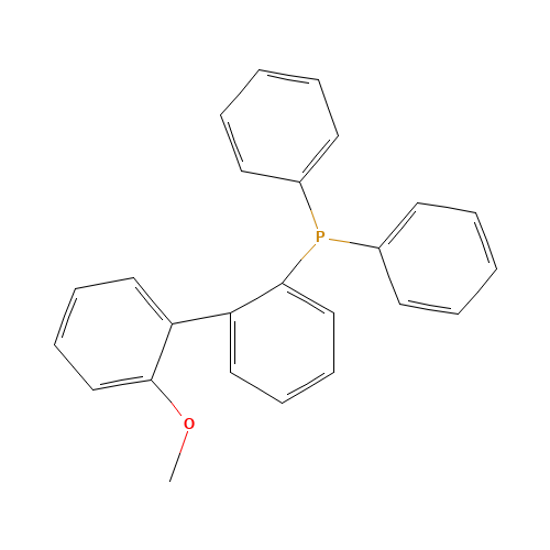 (2'-Methoxy-2-biphenylyl)(diphenyl)phosphine (CAS: 402822-70-2) - Chemical Structure and Molecular Formula 