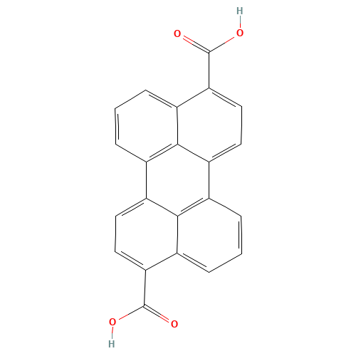 3,9-perylenedicarboxylic acid (CAS: 6364-19-8) - Chemical Structure and Molecular Formula 
