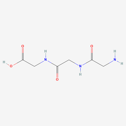 Glycyl-glycyl-glycine (CAS: 556-33-2) - Chemical Structure and Molecular Formula 